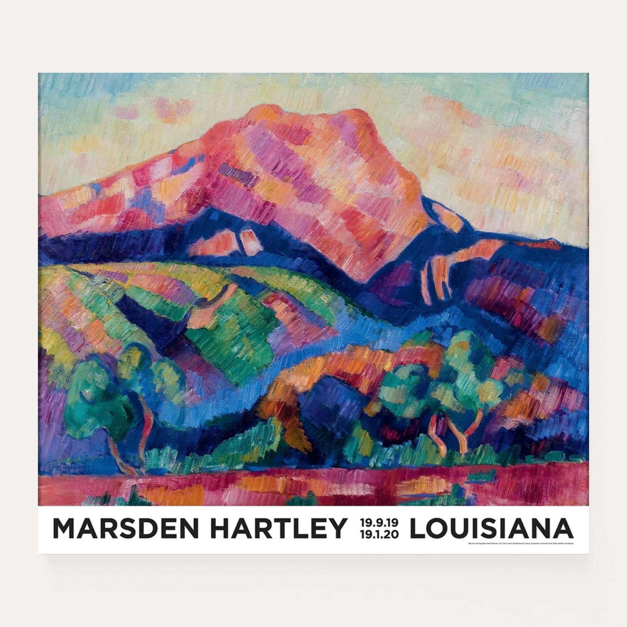 Original Marsden Hartley Exhibition Poster - Official Museum Print ...