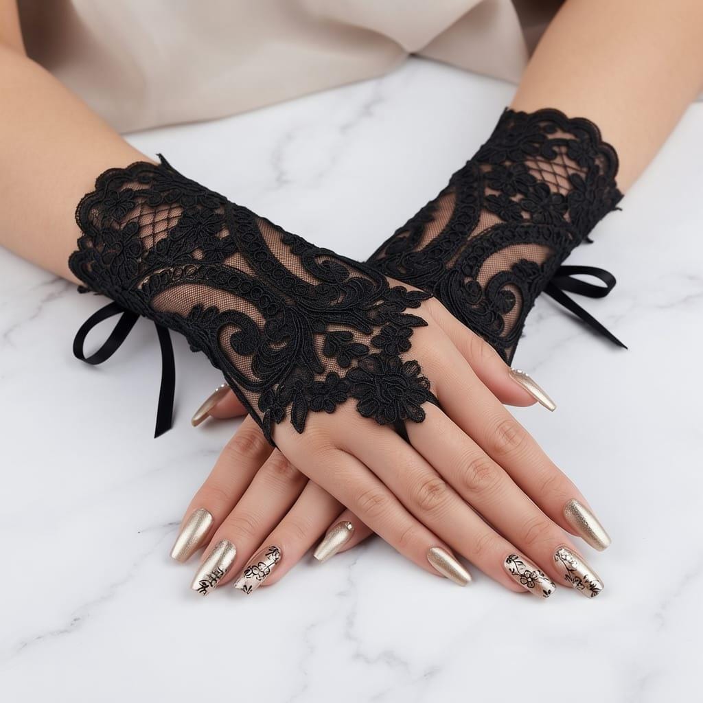 Vintage Black Gloves - Etsy