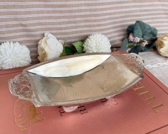 Vintage Silver Plated Soap Dish Decorative Butter Dish Repair Project