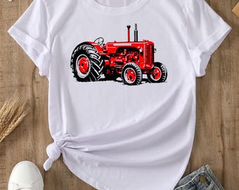 Tractor T Shirt, Farmer Gift, Farming Shirt, Tractor Lover, Agricultural Gifts, Farm Life T Shirt, Gift for Him/Her Unisex Shirt Top Tee