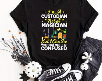 Ich bin Hausmeister, kein Zauberer, aber ich verstehe, warum du verwirrt sein könntest – T-Shirt für Hausmeister – Geschenkidee für Schulhausmeister – Neuestes Top