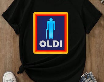 Oldi Lustiges Herren T-Shirt Witz Geburtstagsgeschenk Geschenk Idee Für Papa Ehemann Opa Shirt Neuheit Regular Fit 100% Baumwolle T-Shirt Top Unisex