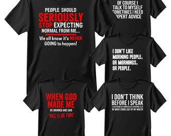 People Should SERIOUSLY STOP Rude Mens Funny Sarcastic T-Shirt Humor Sarcasm Joke Novelty Quote Shirts Top Gifts Adults 100% Cotton