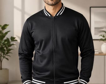 Men's Athletic Tracksuit Set Zip Up Jacket Jogger Pants Casual Sportswear Outfit