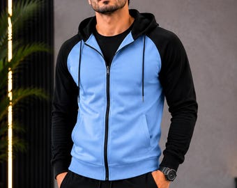 Herren Kapuzen Trainingsanzug Set, Fashion Jogger Anzug, Komfortables Lounge Wear Outfit