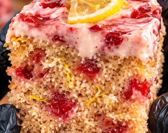 Easy Strawberry Lemon Cake PDF Instant Download Quick Homemade Dessert