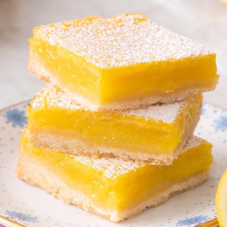Easy Lemon Bars Recipe PDF Instant Download Tangy Sweet Homemade ...