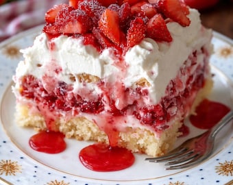 Receta de pastel de fresa crujiente (descarga imprimible) – Guía de postres fáciles