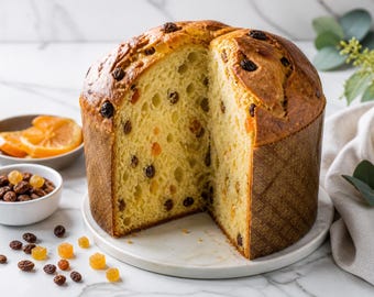 Panettone-recept i PDF-format, direktnedladdning, italienskt sött bröd, klassisk julbakning