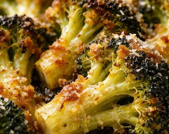 Roasted Parmesan Broccoli Recipe – Easy Oven Side Dish (Digital Download) + Meal Planner BONUS