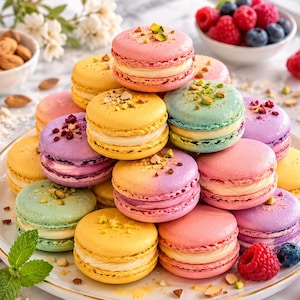 Receptguide för franska macarons, bakstil, idiotsäker bakning (PDF-nedladdning)