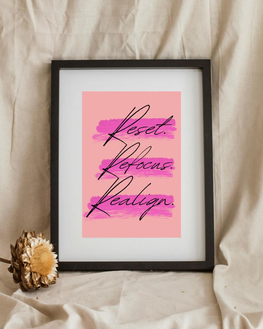 Realigning Quotes Reset Rebuild Realign Quote Printable | Discipline Wall Art | Self ...