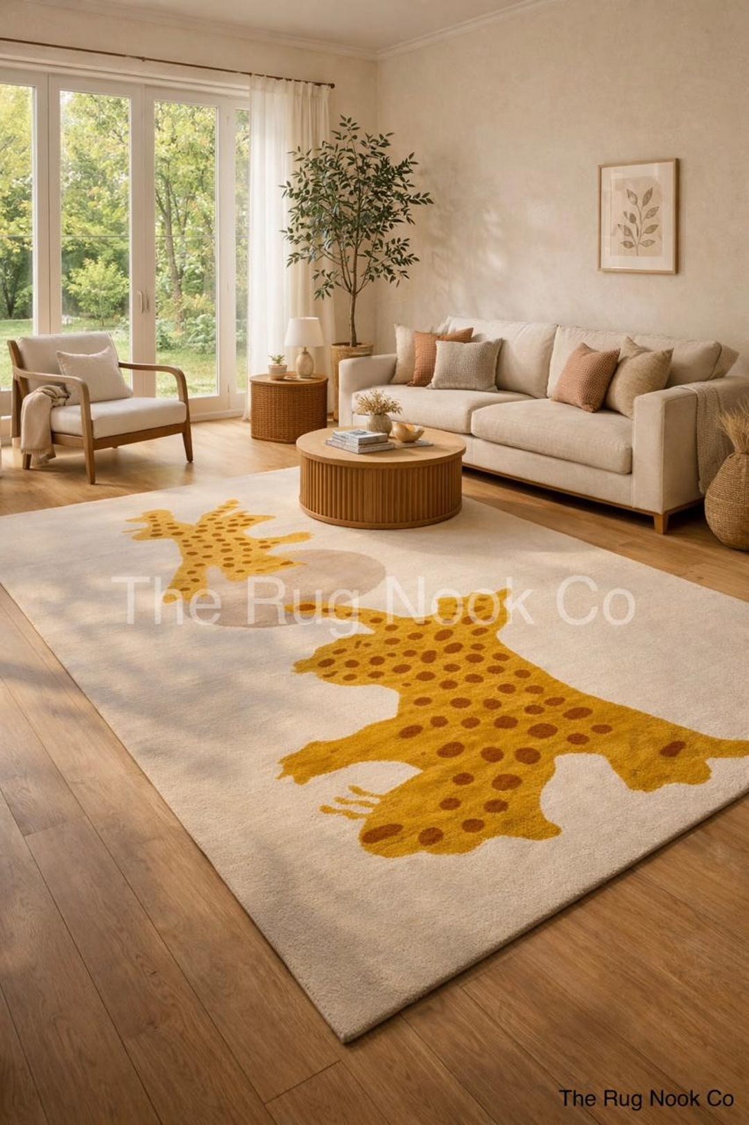 Wild Forever Rug Leopard Area Rug, Modern Safari Jungle Decor Carpet, Kids Nursery ...