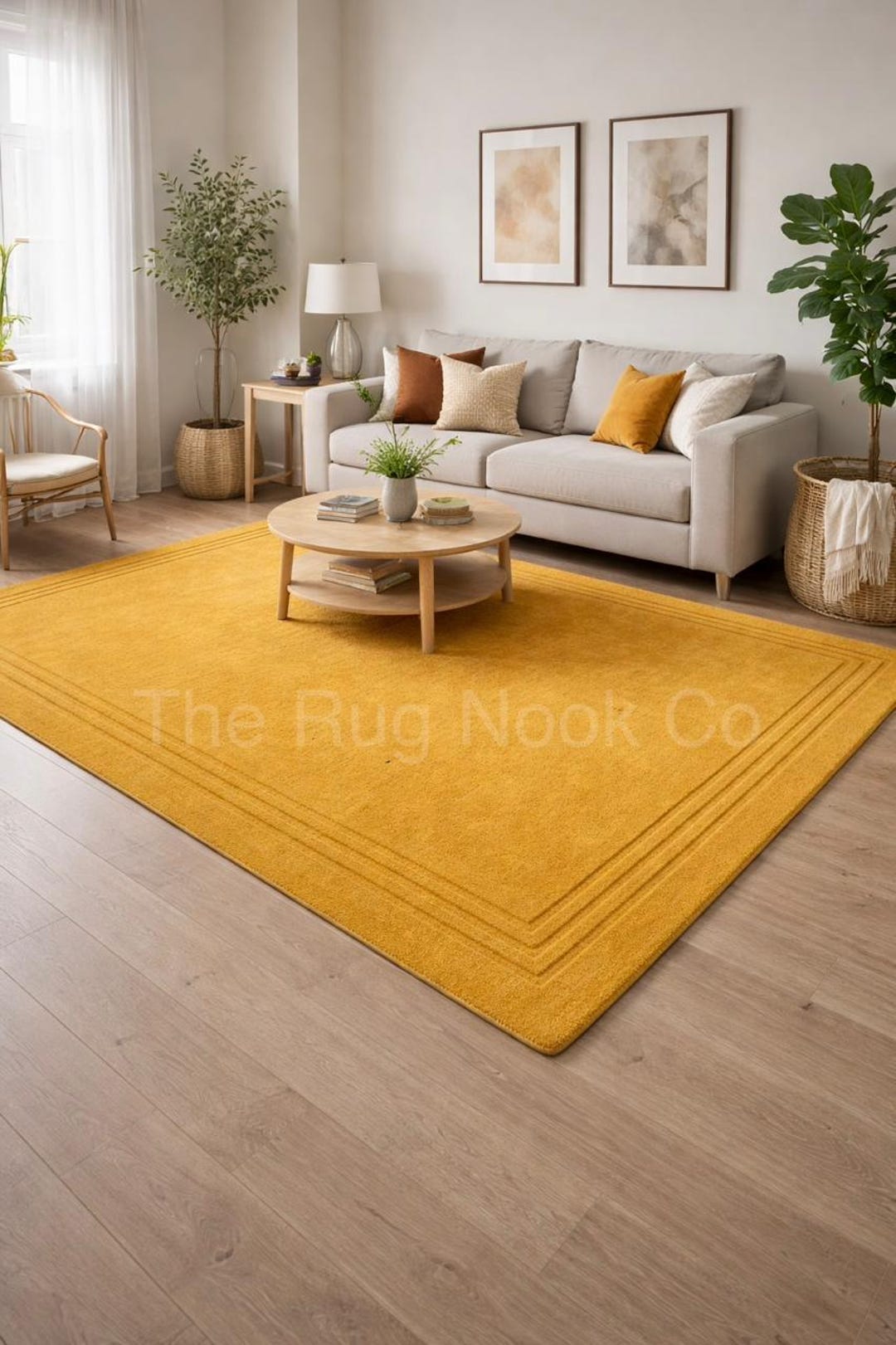 Mustard Yellow Area Rug