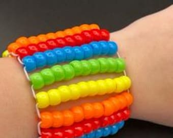 Brazalete de muñeca - Pulsera de cuentas de poni personalizada