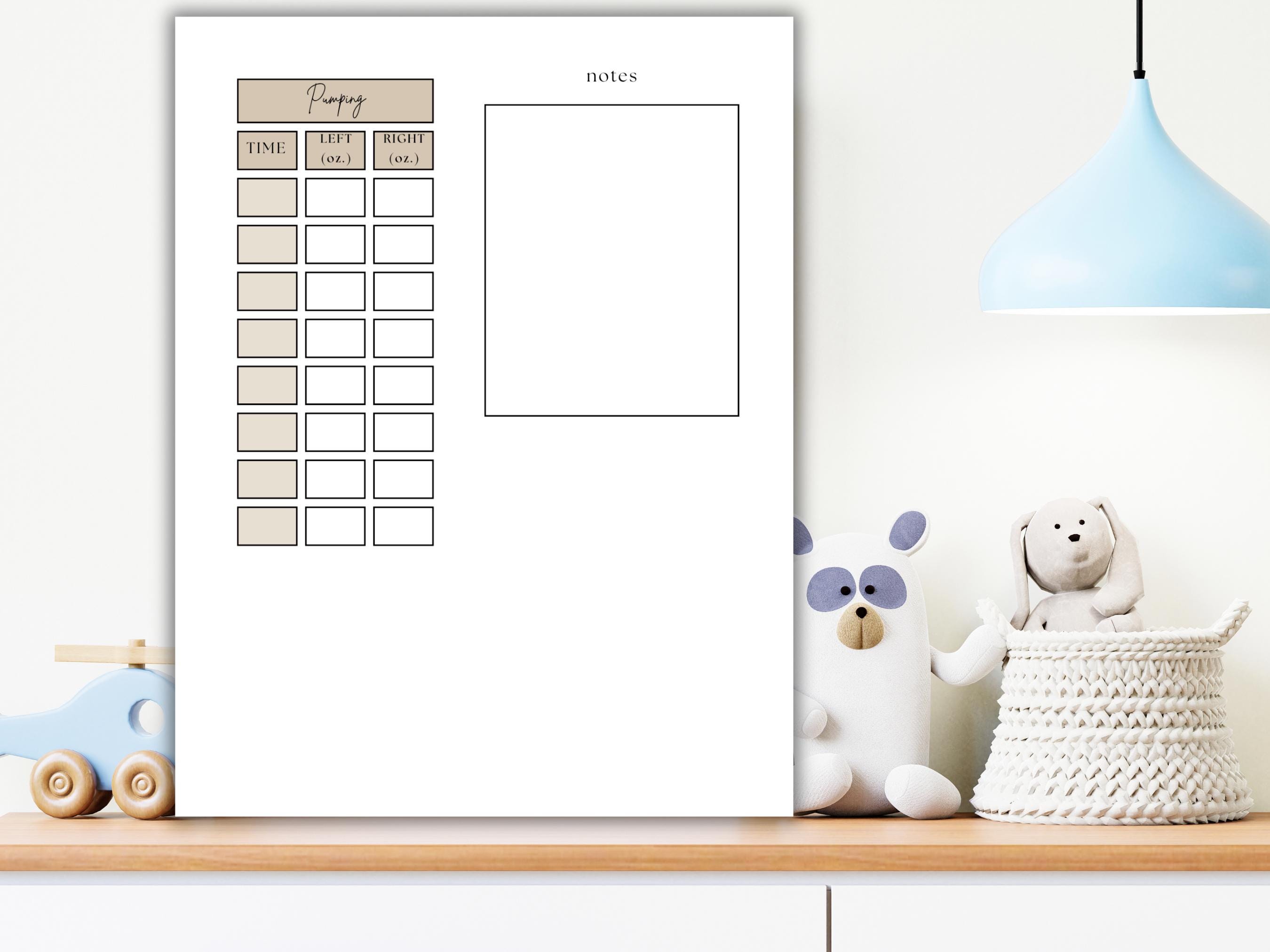 Triplet Baby Daily Tracker Printable, Newborn Triplet Feeding Log ...
