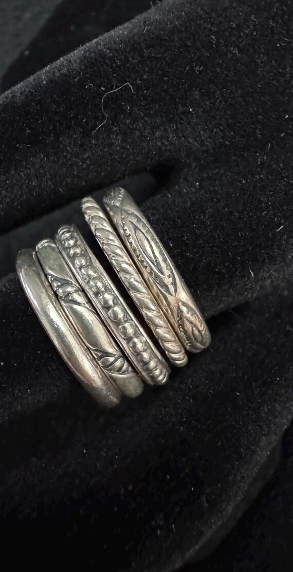 Sterling Silver Stackable Rings - image 1