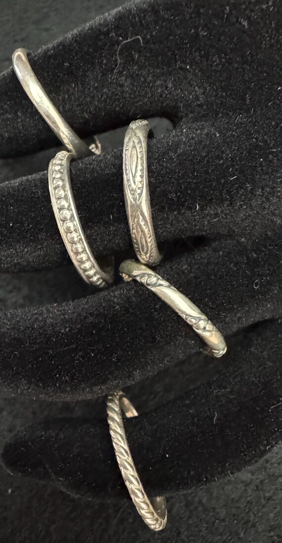 Sterling Silver Stackable Rings - image 2