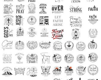 Christian SVG Bundle, Bible Verse Designs Svg, Png,