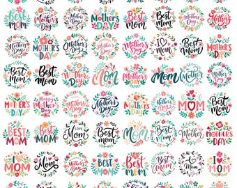 Paquete SVG PNG floral para el Día de la Madre, SVG floral para madre, Mejor madre, SVG elegante para madre, Feliz Día de la Madre, diseños digitales elegantes
