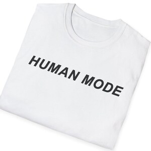 Programmer T-Shirt HUMAN MODE  Minimalist Tech Tee Gift for Developers, Coders, Software Engineers