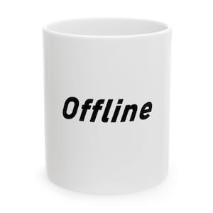 Tazza da caffè offline – Regalo tecnologico minimalista per programmatori e sviluppatori