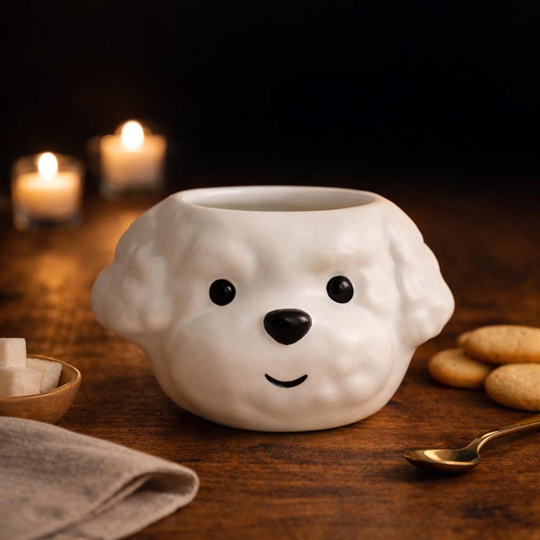 Dog Planter Pot - Cute Puppy Planter, Handmade Ceramic Dog - Etsy