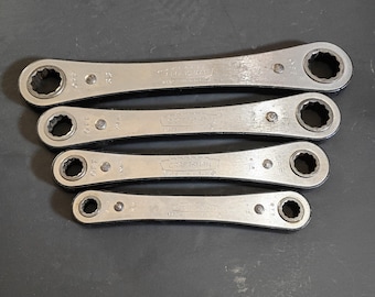 70s Craftsman racheting end wrenches set of 4