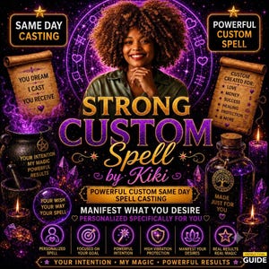 Custom Intention DIY Manifestation Guide | Personalized Ritual PDF | Kiki