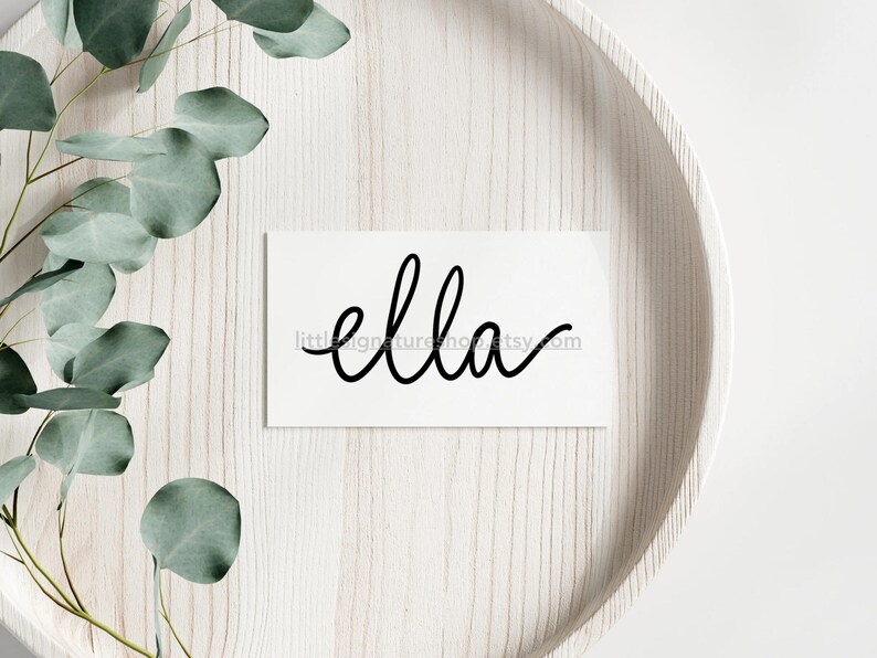 Ella Script Ella Signature Name PNG • Handwritten Name Logo • Script Name Design ...