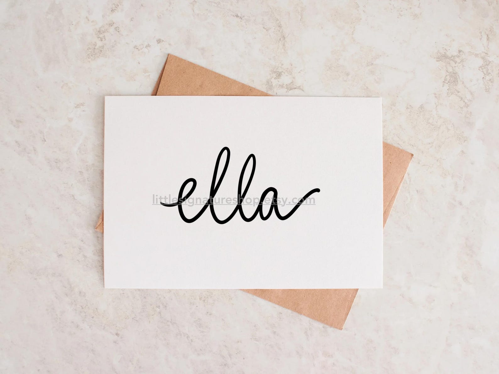 Ella Script Ella Signature Name PNG • Handwritten Name Logo • Script Name Design ...