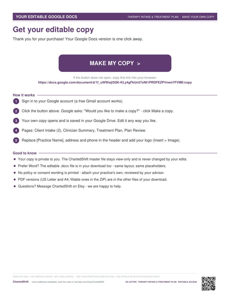 Therapy Intake Form: Clinician Summary & Treatment Plan Template (word ...