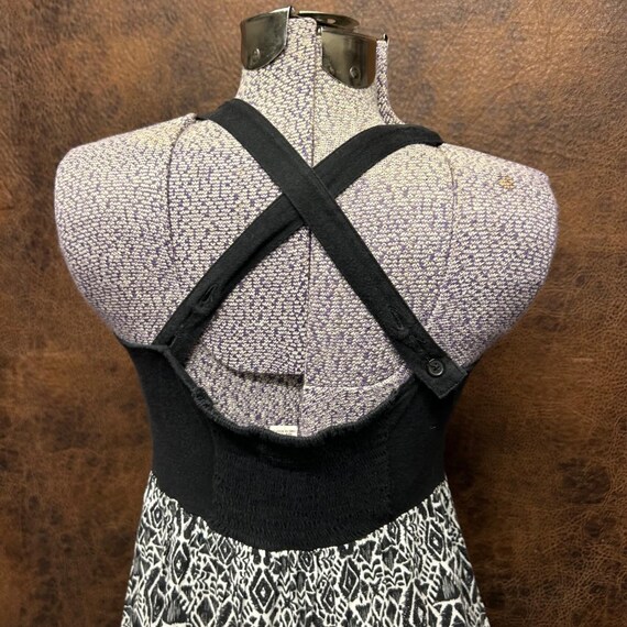 MUDD Medium Maxi Aztec Pattern Black Bodice Cross… - image 3