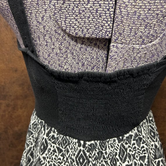 MUDD Medium Maxi Aztec Pattern Black Bodice Cross… - image 7