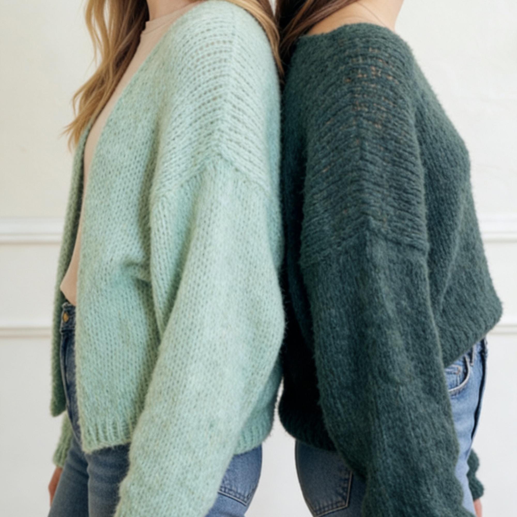 Basic V-neck Cardigan Knitting Pattern | Intermediate / Experienced ...