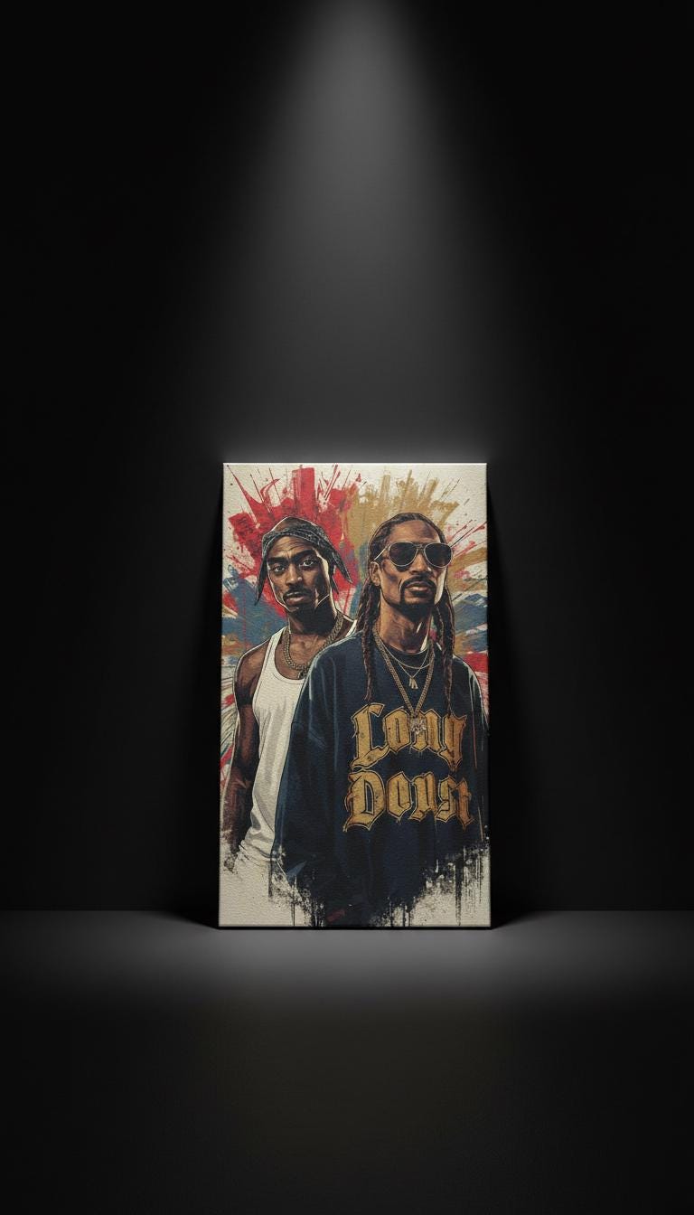 Tupac and Snoop Dogg Poster - Etsy