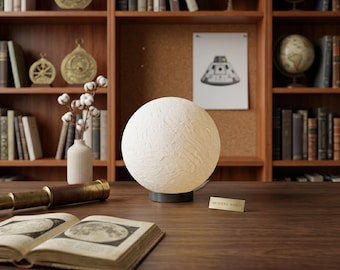 NASA-Inspired 210mm 3D Printed Lithophane Moon Lamp