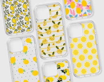 Custodia trasparente per telefono Lemon CLEAR Citrus Cover per iPhone 17, Samsung S26, Pixel 10a