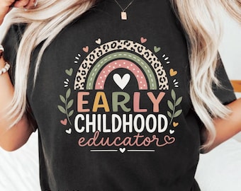Early Childhood Educator PNG: Preschool Teacher Appreciation PNG Daycare Learning Rainbow Clipart Sublimation Design (Digital Download)