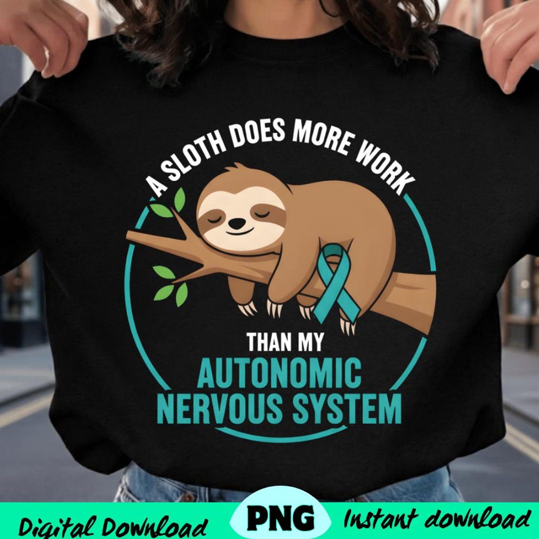 Neuron Sloth Sloth Autonomic Nervous System Humor PNG: Science Neuroscience Joke ...