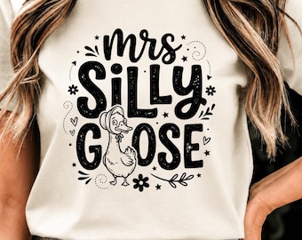 SILLY GOOSE png: citaat grappige gans, retro boerderijhumor, dierenliefhebber png, schattige vogelafbeelding, sublimatieontwerp (digitale download)