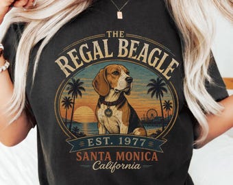 Vintage The Regal Beagle Est 1977 Santa Monica California PNG: retro beach bar aesthetic png west coast nostalgic art (Digital Download)