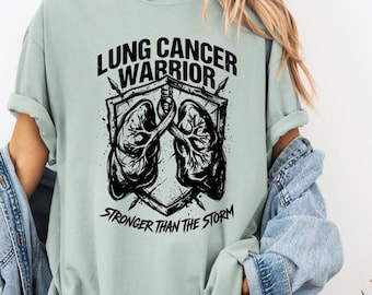 Lung Cancer Warrior Stronger Than The Storm PNG: Lung Cancer Awareness Fighter png Support Ribbon Strength (Digital Download)