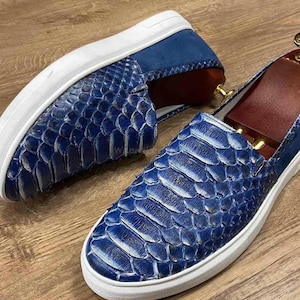 Python Slip On |  Handmade Shoes, Statement Footwear