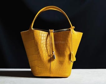 アリゲーターレザーレディースハンドバッグ｜ハンドメイドハンドバッグ、イブニングバッグ