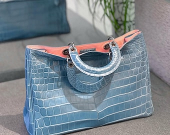 Alligator Women's Handbag | Handmade Purse, Top Handle Bags