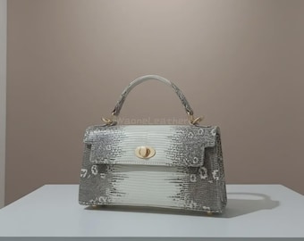 Lizard Women's Handbag | Handmade Purse, Top Handle Bags