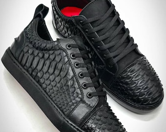 Sneakers in pitone / Scarpe fatte a mano, Calzature particolari