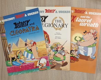 Colección de 3 cómics de Astérix (Ediciones en inglés)