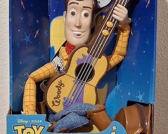 Toy Story 2 Strummin' Singin' Woody Figure (1999 Mattel) New in Box